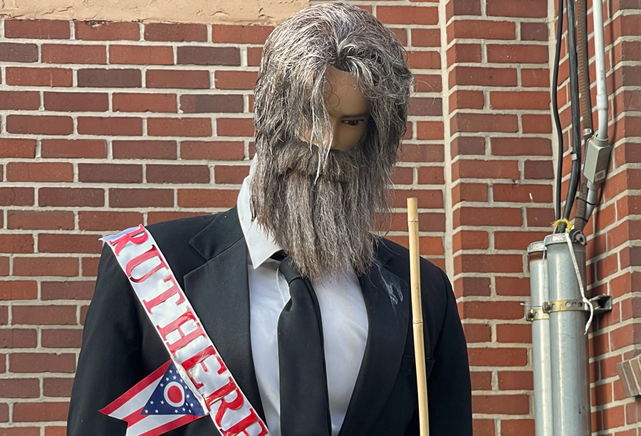 Rutherford B Hayes scarecrow